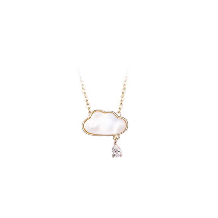 Vòng cổ Mặt Hình Giọt Nước Vỏ Sò Đám Mây Phong Cách Nhật Hàn Cho Nữ