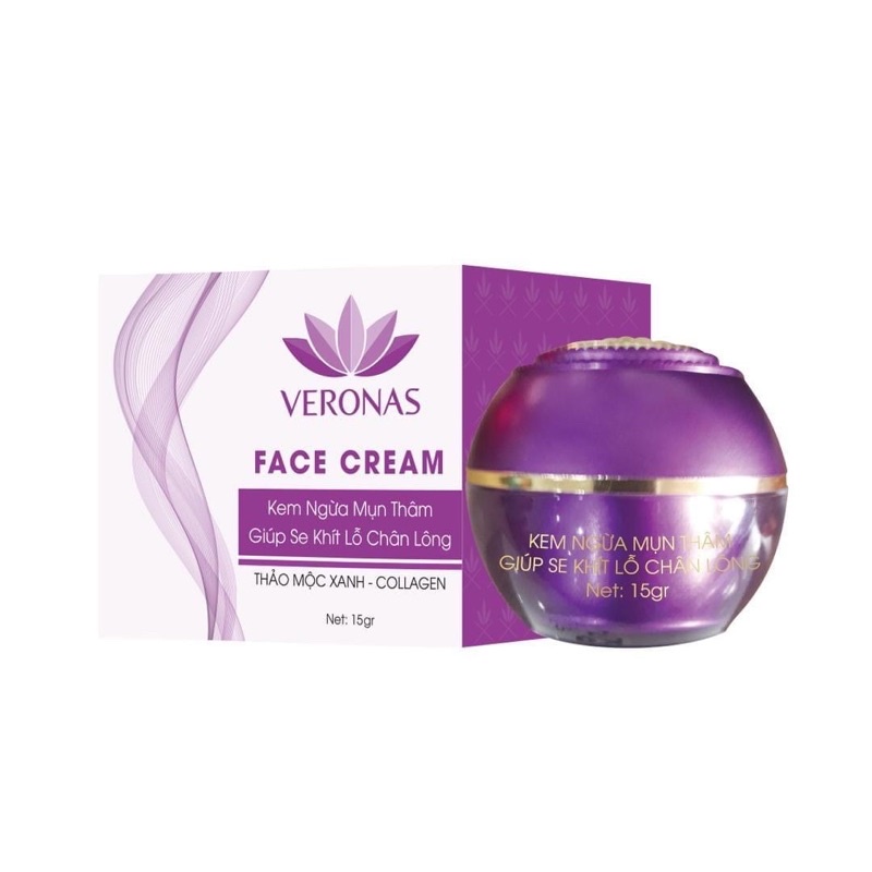 Kem giảm mụn thâm se khít lỗ chân lông Veronas 15g chính hãng - Marisa Beauty