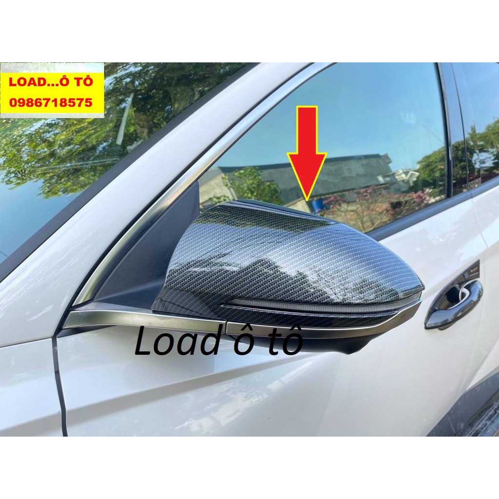 Ốp Gương Xe Huyndai Tucson 2022-23 Mẫu Vân Carbon Cao Cấp