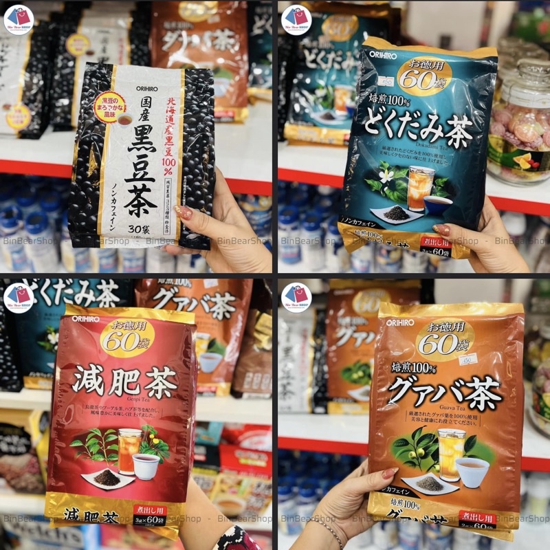 Tổng hợp các loại Trà Túi Lọc thanh lọc cơ thể, hàng nội địa Nhật ORIHIRO