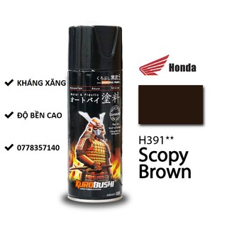 H391 sơn xịt samurai màu nâu hạt dẻ