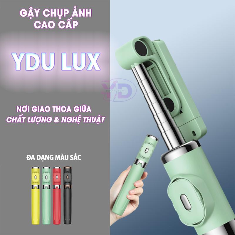 Gậy chụp ảnh 3 chân YDu Lux Cao cấp 104cm, gậy tự sướng selfie, livestream, tripod xoay 360 độ, có điều khiển từ xa