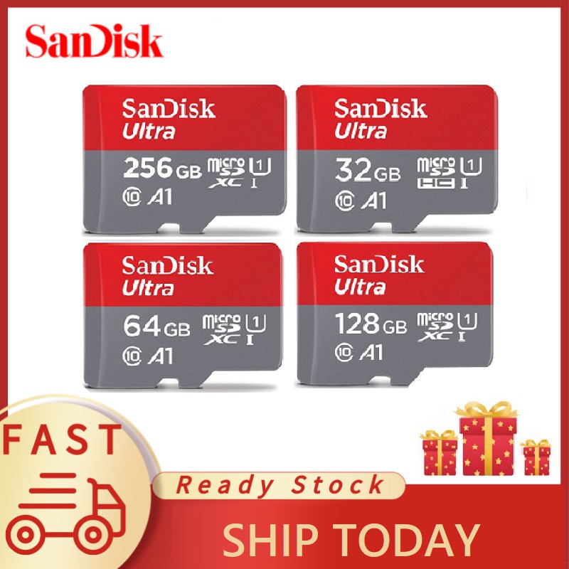 Thẻ Nhớ SANDISK Th Nh Microsd A1 TF / SD 256GB 128GB 64GB 32GB 16GB Class10 UHS-1