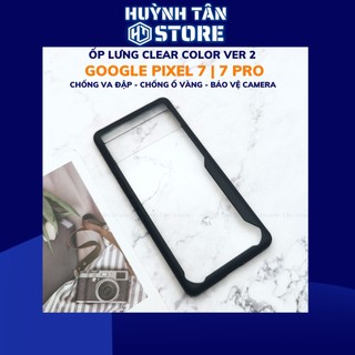Ốp lưng chống sốc pixel 7 px 7 pro clear color ver 2 viền màu lưng trong không ố bảo vệ camera phụ kiện huỳnh tân store