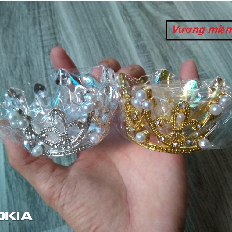 Vương Miện Mini Cao Cấp Trang Trí Bó Hoa Bánh Kem Phụ Kiện Bánh Sinh Nhật Đồ Dùng Trang Trí Tiệc Tùng Sinh Nhật Lễ Cưới