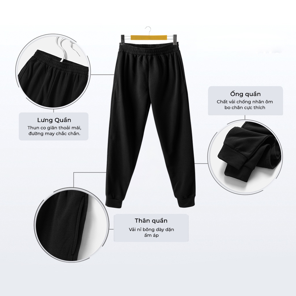 Bộ Nỉ Thể Thao Thu Đông Nam Thời Trang Cao Cấp KSM Store Phối Sọc Vai Vải Cotton B301