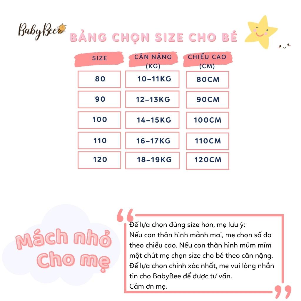 Áo khoác cho bé trai bé gái từ 10-20kg BabyBee chất liệu dù và kaki mềm mịn AK04