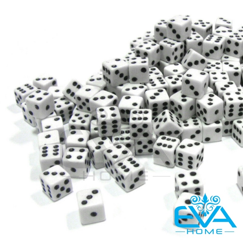 Bộ 5 Viên Xúc Xắc Lắc Xí Ngầu Cạnh Vuông Size 8mm