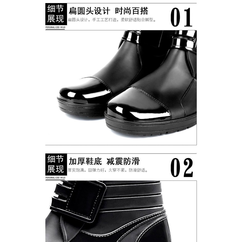 Giày Bốt Cao Su Đi Mưa Chống Trượt / Thấm Nước Thời Trang 2020 Cho Nam