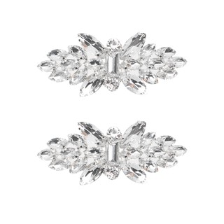 💖💕1 Pair Shoe Buckles Decorative Shoe Clips   Crystal Shoe Buckle Shoe Making Embellishment Pearl Shoe Ornament Shoe Brooch Clip