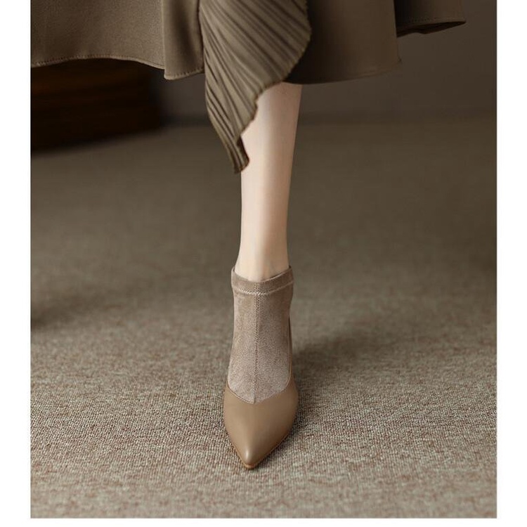 Giày Boots Martin Mũi Nhọn Thời Trang Cá Tính