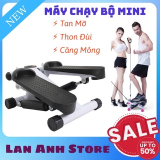 Máy Chạy Bộ Mini Stepper Máy Chạy Bộ Tại Nhà Được Trang Bị Máy Đếm Số Bước Đi, Nhịp Bước - Tặng Kèm Dây Kéo Co Dãn