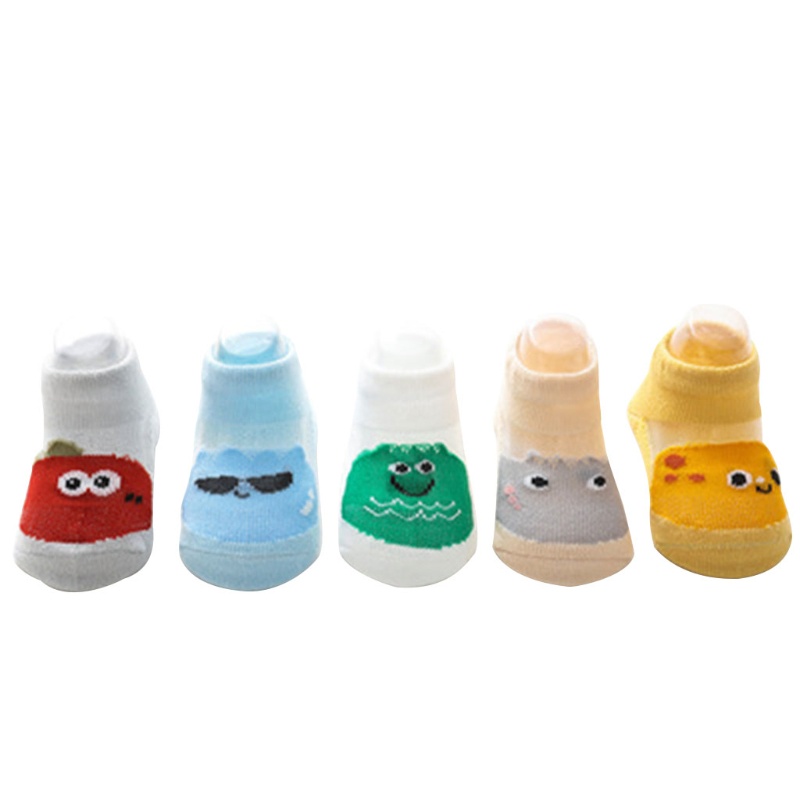 Set 5 Đôi Vớ Phối Lưới Siêu Mỏng Dễ Thương Thời Trang Mùa Hè Cho Bé Sơ Sinh