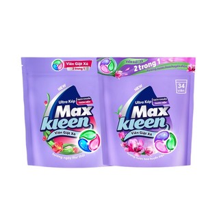 Túi viên giặt xả maxkleen 2 trong 1