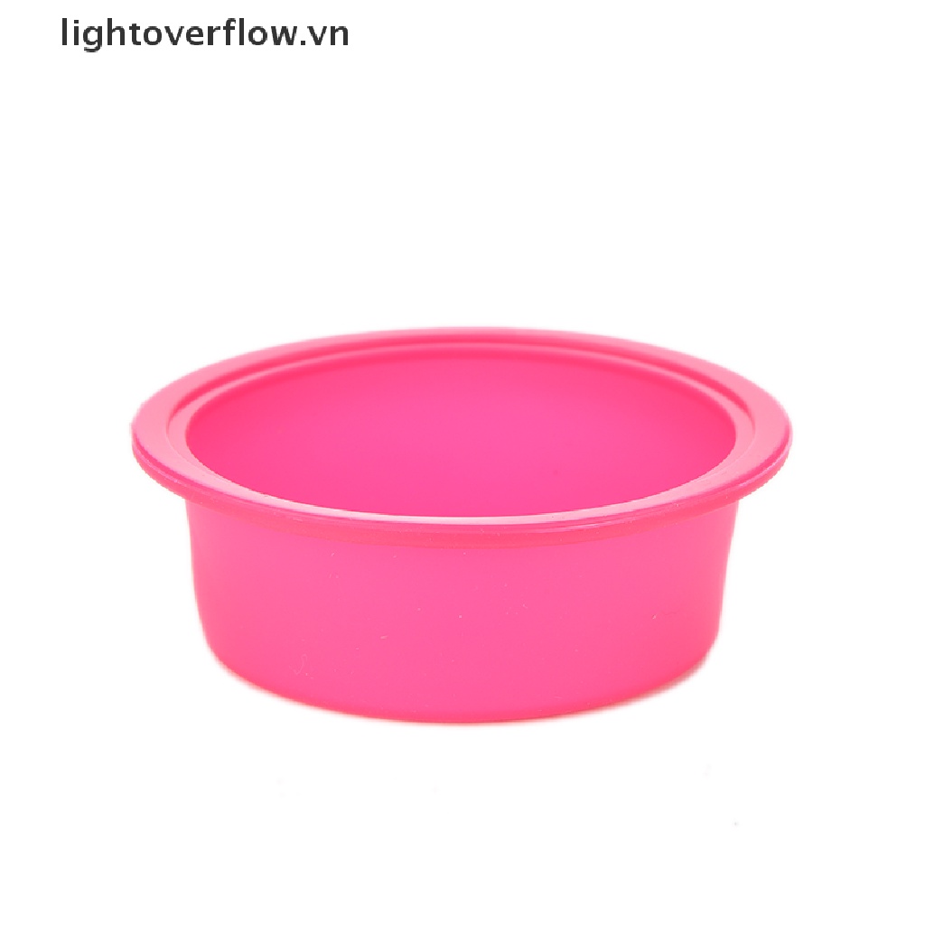 Khuôn Làm Bánh / Xà Phòng Chất Liệu Silicon 100% Hình Tròn DIY