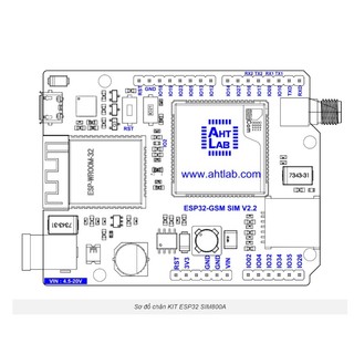 Bo mạch Wifi ESP32 GSM SIM800A