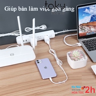 Vỉ 20 Nút Nhựa Giữ Dây - Nẹp - Kẹp Dán Tường Giữ Cố Định Dây Điện, Dây Máy Tính, Dây Mạng, Nhỏ Gọn  . TakyHome 5733