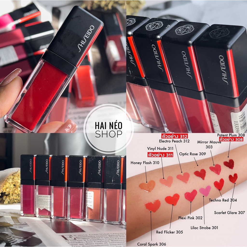[ĐỌC KĨ MÔ TẢ] Son kem bóng lâu trôi cao cấp Shiseido LacquerInk Lipshine fullsize 6ml (U.S.A)