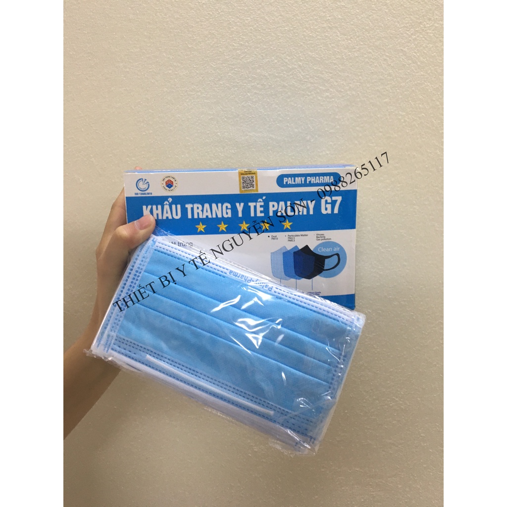 Khẩu trang y tế Palmy Pharma G7 4 lớp chống khuẩn, ngăn bụi mịn cao cấp