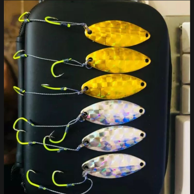 Mồi thìa lượn spoon nặng 4g , 6g,  thìa lượn chuyên câu cá suối, cá mương , cá chày , rô phi
