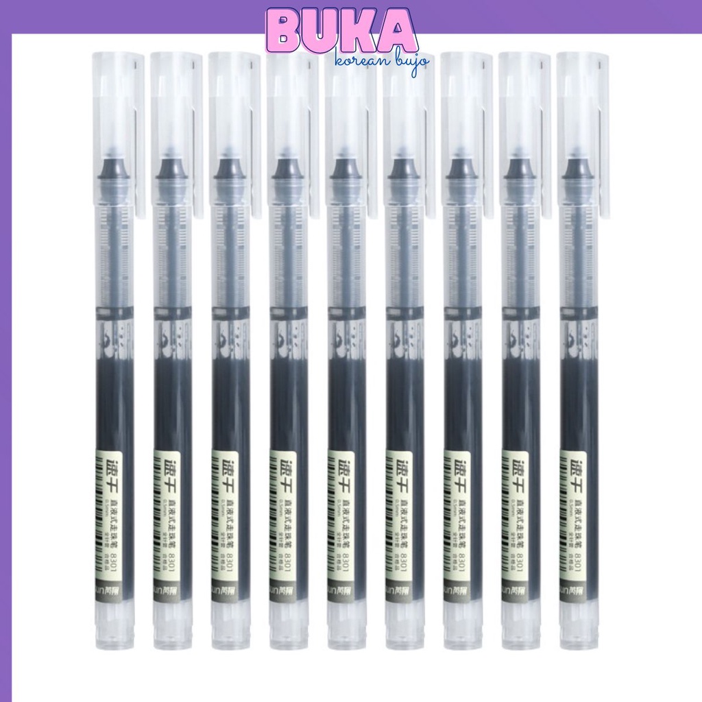 Bút gel Ngòi lớn khô nhanh 0.5mm Resun DecorMe mực đen xanh đỏ phụ kiện văn phòng phẩm RESUN