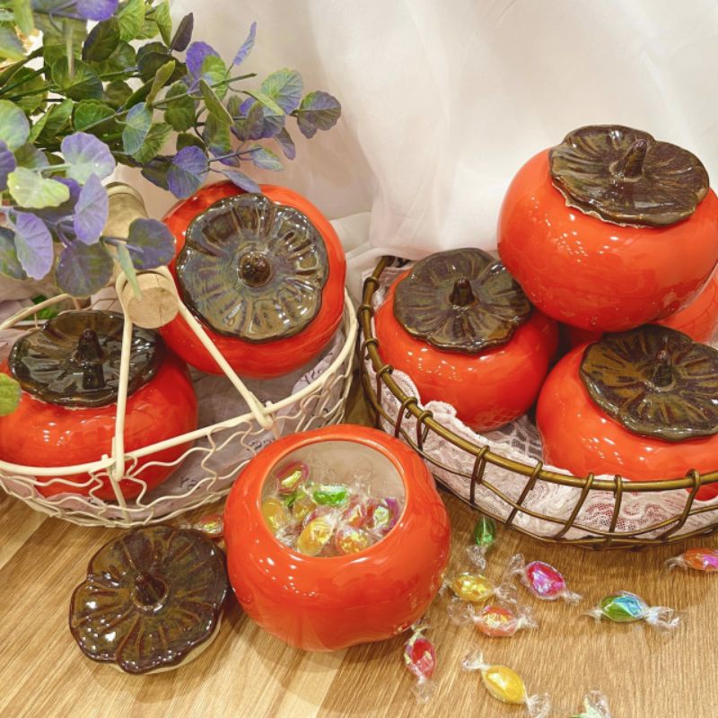 🍅Quả hồng sứ đựng chè, bánh kẹo