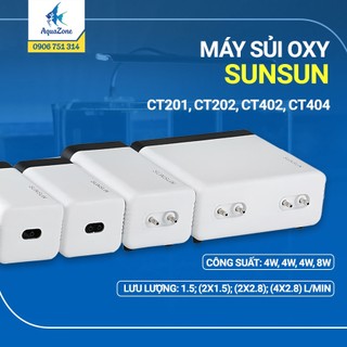 Máy sủi khí oxy sunsun ct 1 vòi, 2 vòi, 4 vòi