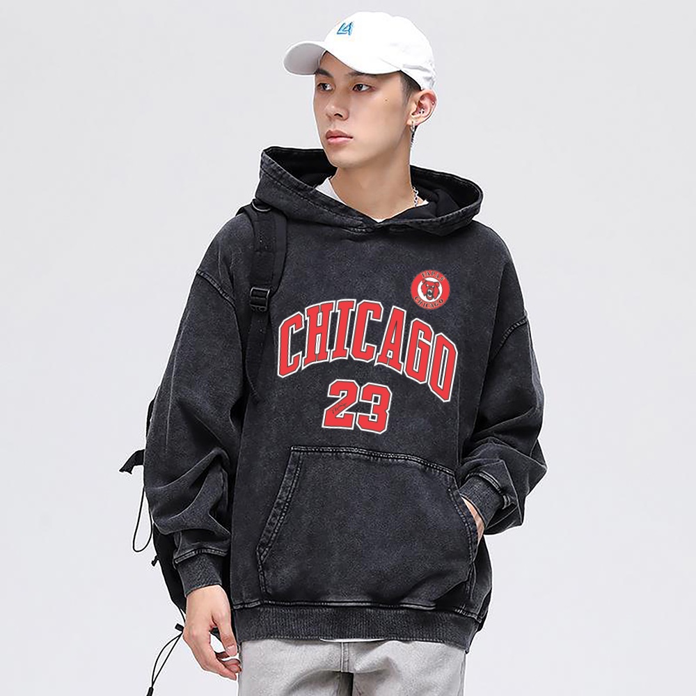 Áo hoodie nỉ wash xám Uninor chất cotton 100% nỉ chân cua nam nữ dáng rộng mũ 2 lớp