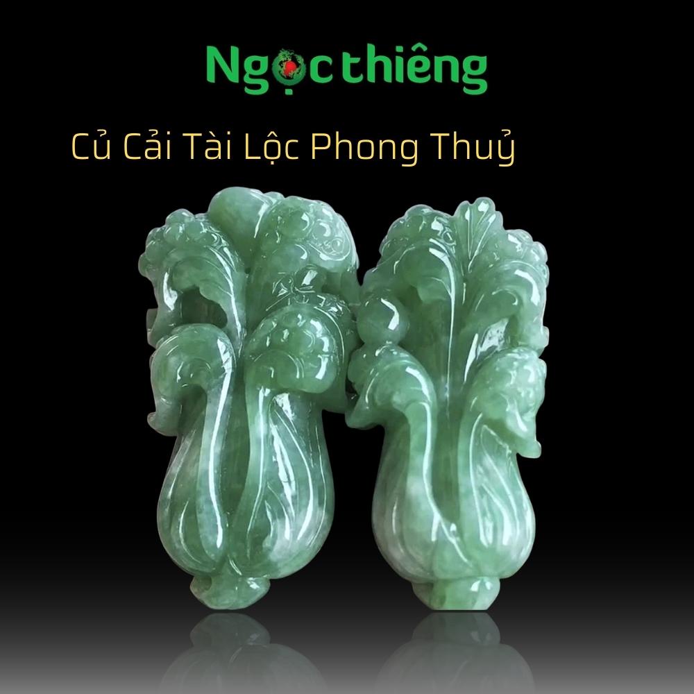 Củ Cải Tài Lộc Phong Thuỷ Ngọc Phỉ Thuý (Jade A) - NGỌC THIÊNG
