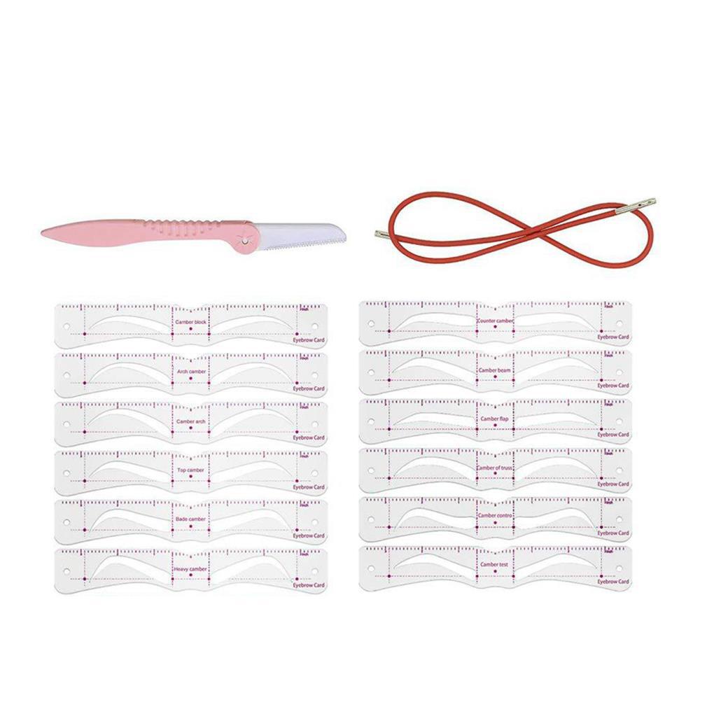 Bộ Khuôn Vẽ Lông Mày Có Thể Tái Sử Dụng Cho Người Mới Bắt Đầu