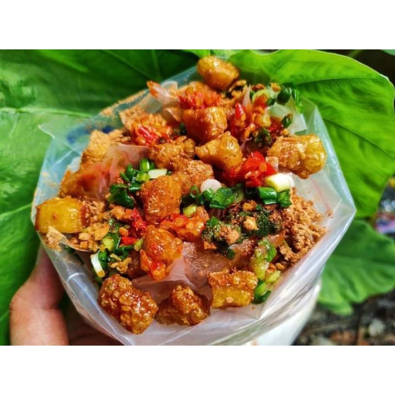 Bánh tráng phơi sương tóp mỡ siêu phẩm