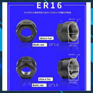 Nut er11a, er16a, er20a loại cân bằng động