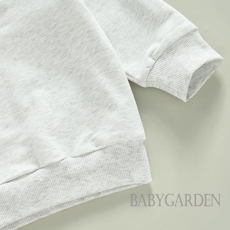 Bộ Áo Thun Tay Dài Cổ Thuyền Kèm Quần Thể Thao Dành Cho Bé Trai 0-3 Tuổi