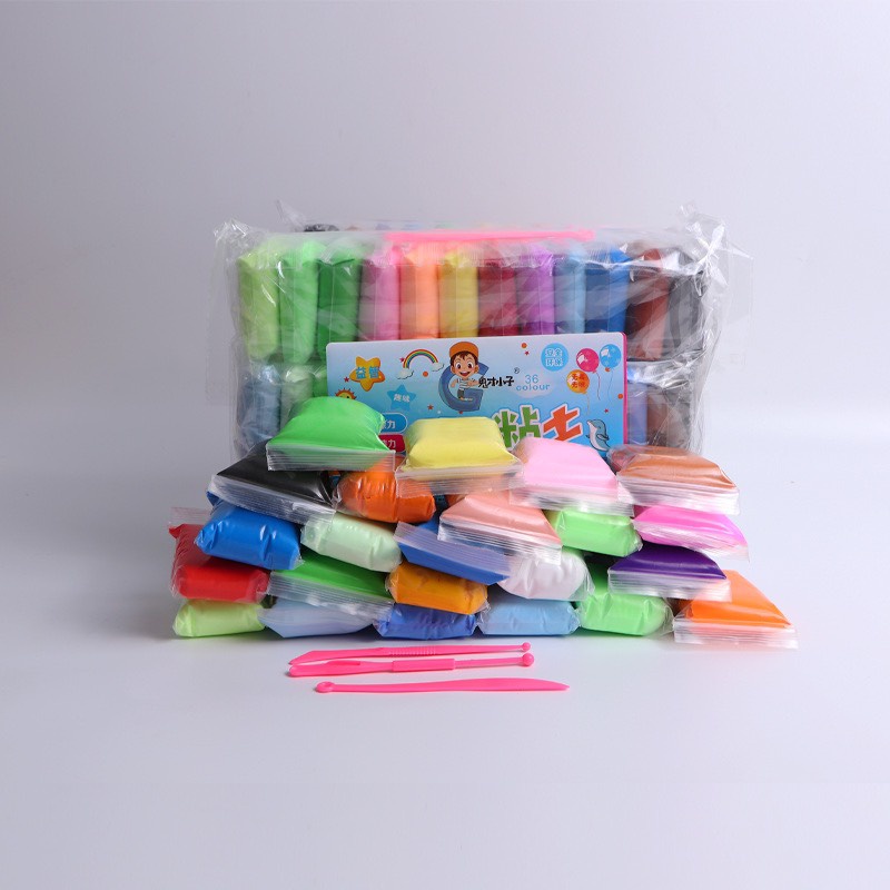 Đất sét tự khô , lốc 12 màu  đất nặn , softclay , butter slime ,lốc 36 màu