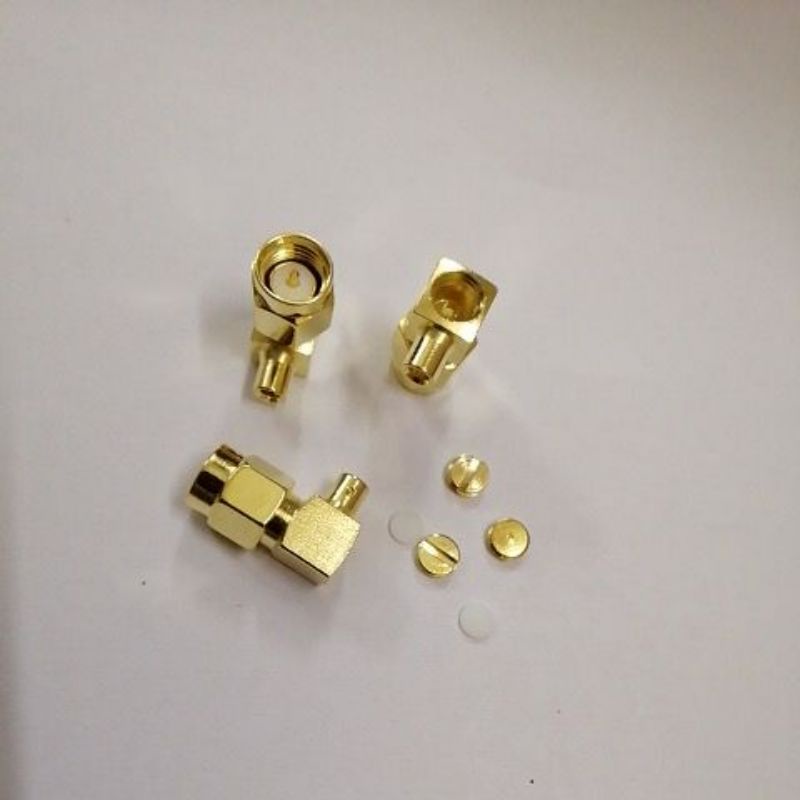 Đầu SMA male SMA female hàn cáp dẻo RG402 RG405