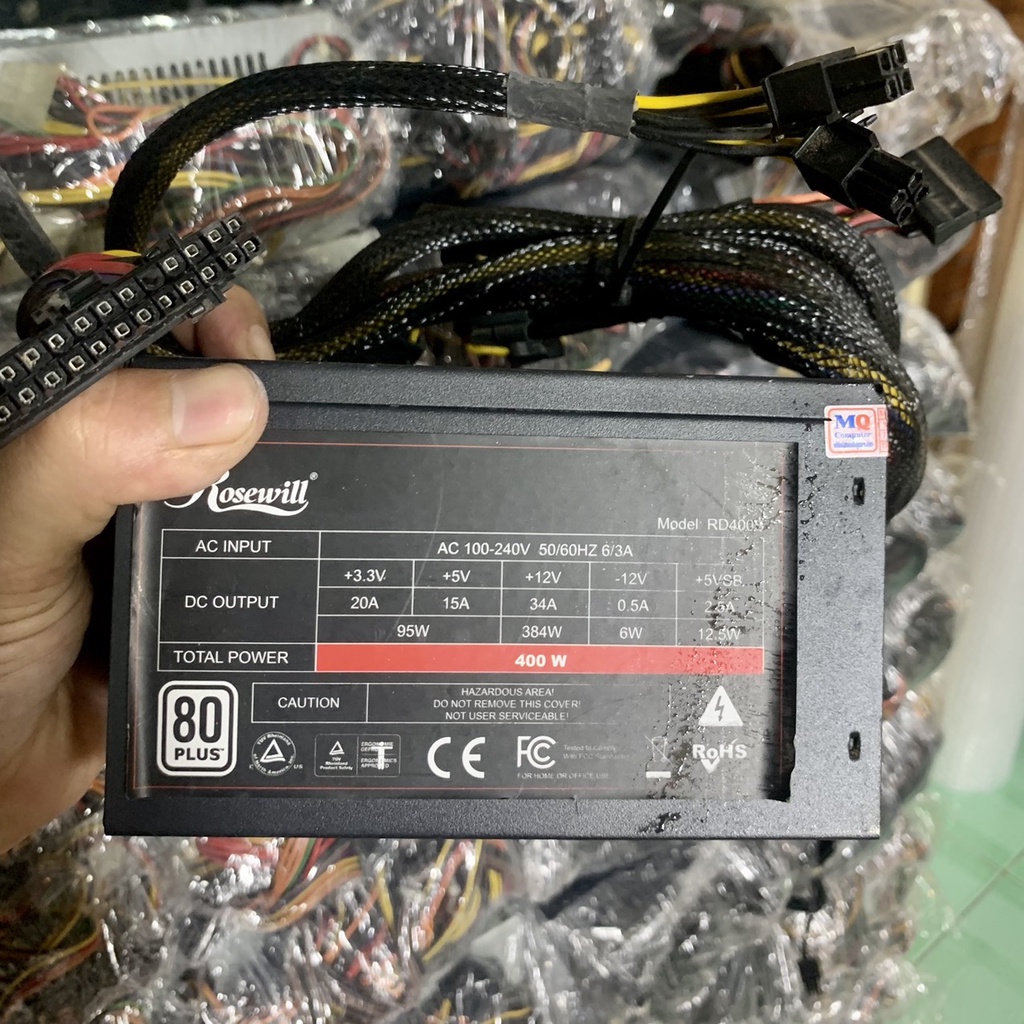 UPS N Guồn Rosewill Plus 80 400W (8p Vga,8p Cpu)- Vi Tính Bắc Hải