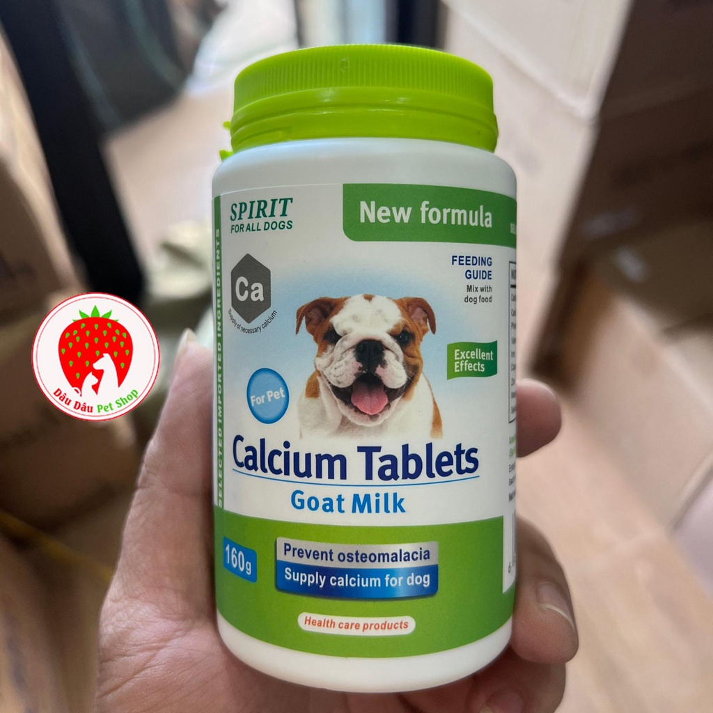 Viên bổ sung Canxi cho chó Calcium Tablets khối lượng 160g