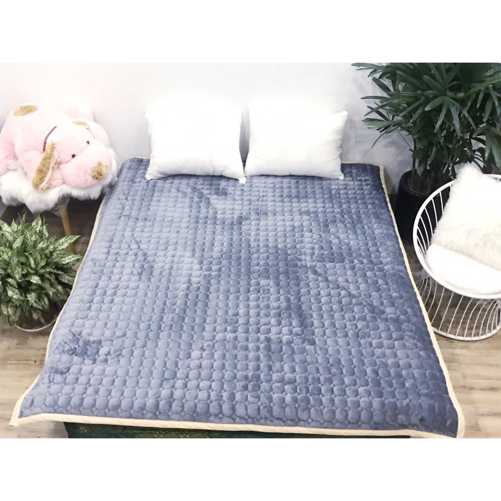 (Siêu Sale Giá Tốt) ✨ Chiếc Thảm trải giường lông cừu cao cấp 3 lớp siêu ấm mẫu Đỏ đô, nhiều mẫu đẹp