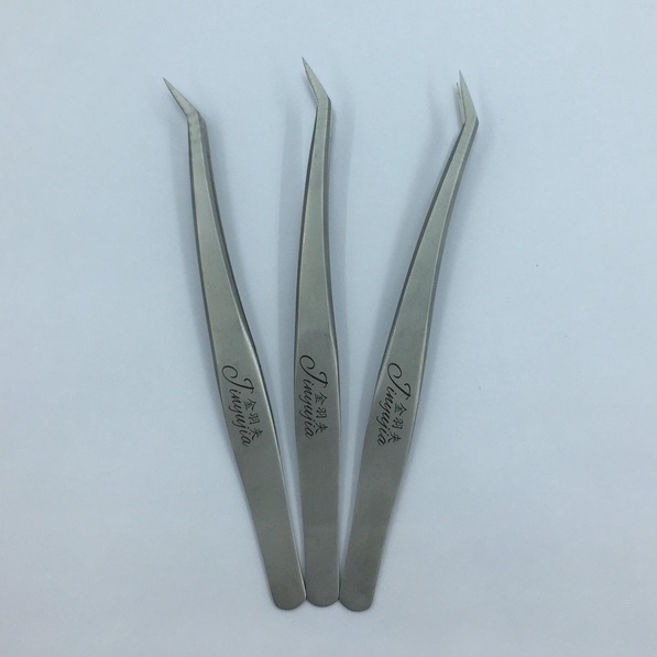 Nhíp găp classic 45 độ  _dụng cụ nối mi_keo nối mi_Mai Hòa Lash