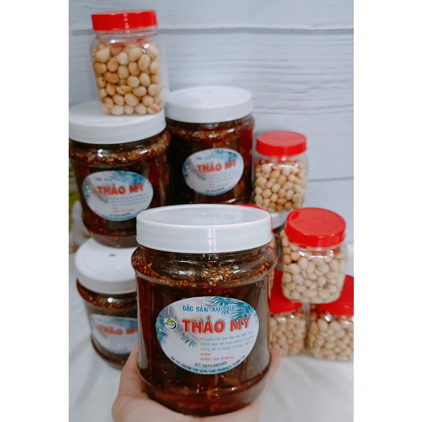 HỦ 1KG ME HẠT CỨNG NGÀO KHÓM MÈ RANG SIÊU NGON- BÁNH LÁ MƠ SHOP