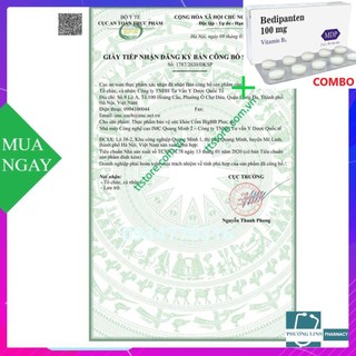 Combo Bedipanten 100mg +  Cốm BigBB Plus