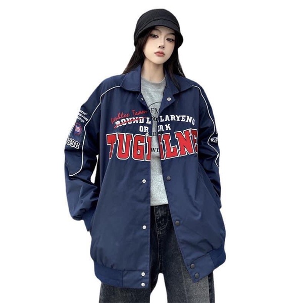 [ Có Ảnh Thật + Video ] VARSITY JACKET BOMBE TUGR - Siêu Phẩm Áo Khoác Gió 2 Lớp Hot Trend