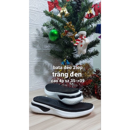 đế giày Bata trắng 2 lớp phết đen
