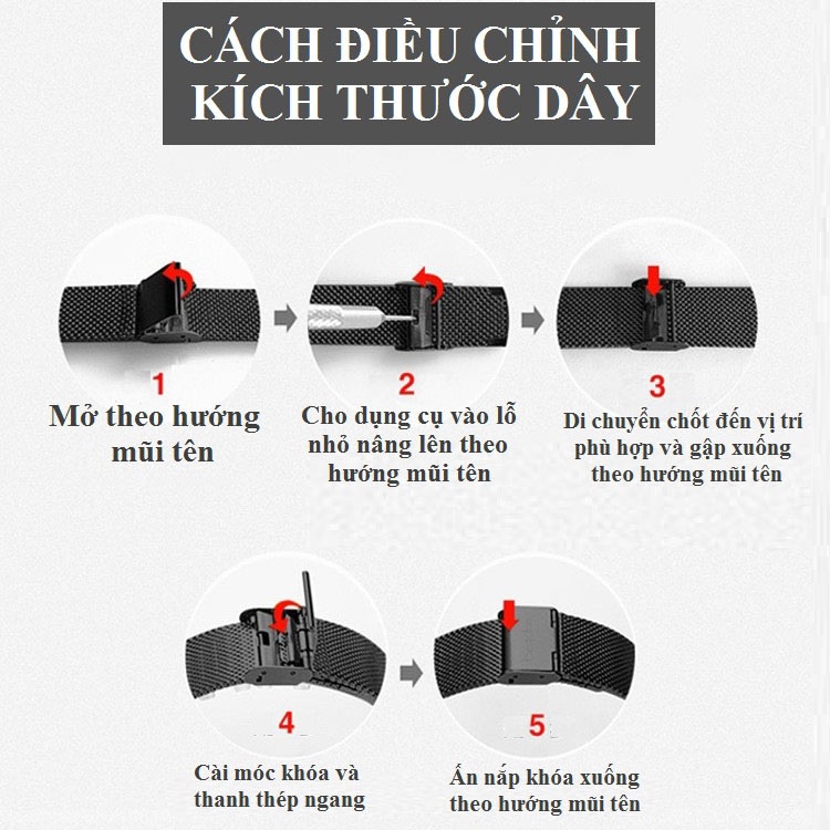 Đồng hồ nam cao cáp DIZIZID chính hãng dây thép mành đen chạy lịch ngày - Thiết kế cá tính DZTD9