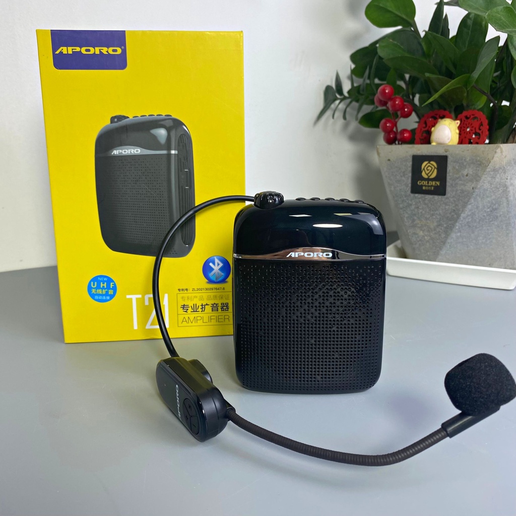 Máy trợ giảng không dây Aporo T21 Hỗ trợ thẻ TF, AUX, Ghi âm, FM, Bluetooth,Usb [ BẢO HÀNH 12 THÁNG ] | BigBuy360 - bigbuy360.vn
