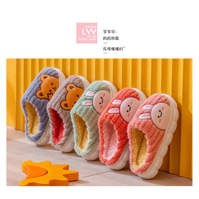 (TH40) Dép Bông Trẻ Em, Dép Lông Cho Bé Đáng Yêu