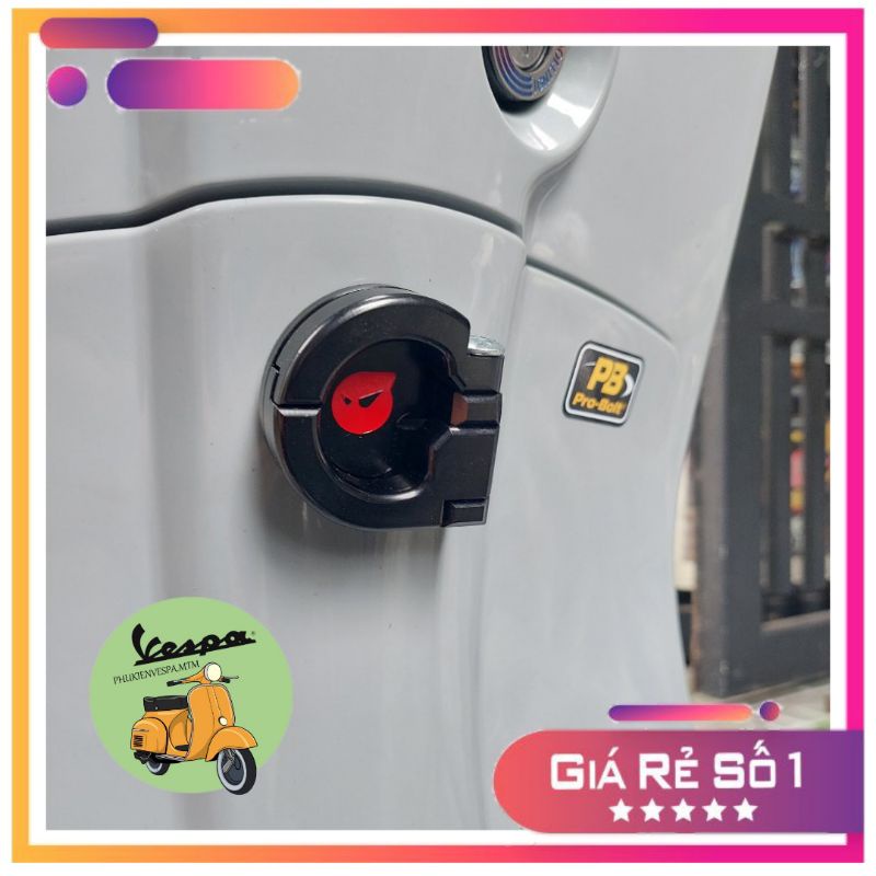 Móc treo VESPA logo Maru's hợp kim nguyên khối