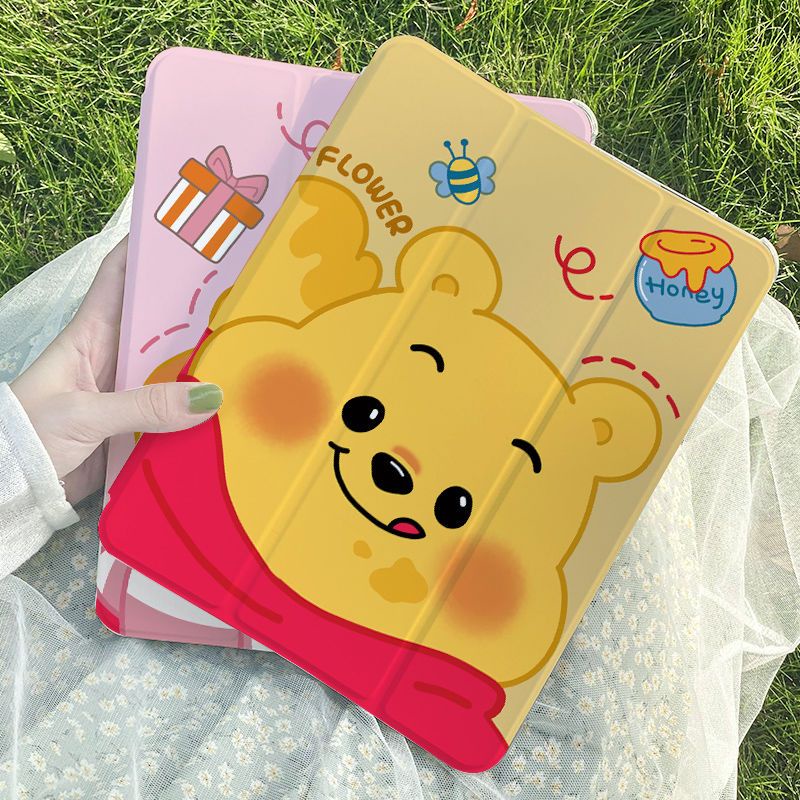 Ốp Máy Tính Bảng TPU Mềm Hình Gấu Pooh Dễ Thương Cho iPad GEN 7 / 8 / 9 10.2 "Air4 Air5 Pro11" Pro12.9 "2020 / 2021 mini6