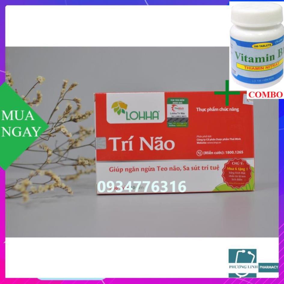 Combo Vitamin B1 chai 100 viên+ LOHHA TRÍ NÃO – Bảo Vệ Thần Kinh, Ngừa Suy Giảm Trí Nhớ