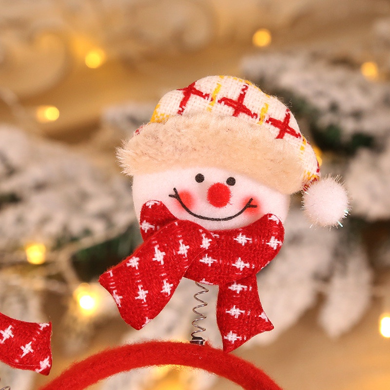Băng đô giáng sinh, cài tóc Noel có đèn Led hình ông già, tuần lộc, người tuyết dễ thương